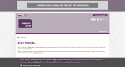 Desktop Screenshot of mipimjapan.com