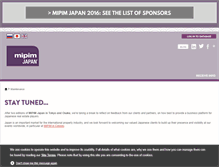Tablet Screenshot of mipimjapan.com